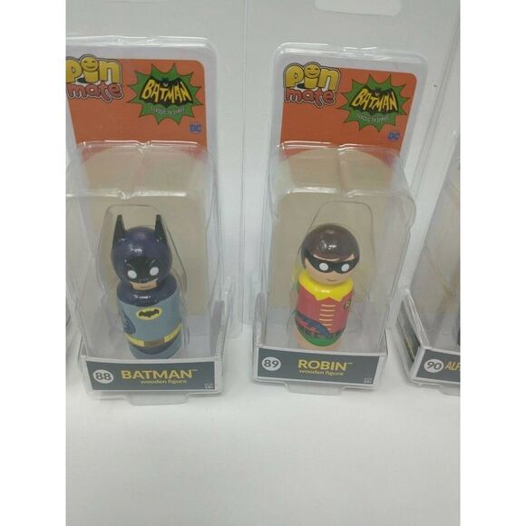 Wooden Pin Mates DC Comics Batman Classic TV Lot of 8 Batman and more from TV - Picture 4 of 6